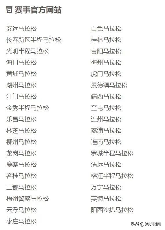 马拉松赛制_马拉松比赛时间_马拉松赛制规则
